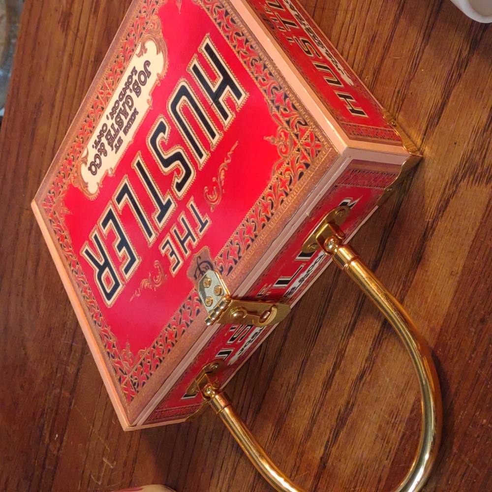 Collectible vintage 1990s cigar box purse
